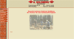 Desktop Screenshot of goldbergbau.de